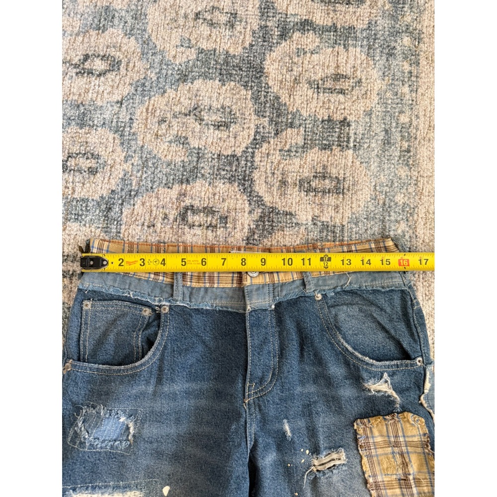 Free People Gemini Patchwork Jeans Size 28 Pristine Condition‎ - Picture 6 of 6